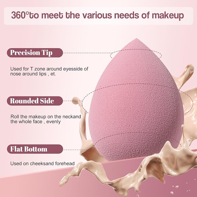 Makeup Sponge Set BS-MALLTriangle Puff 14 Pcs - Image 2