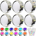 HELPLEX LED Puck Lights with Remote, 6 Pack Color Changing RGBW Stick-On Light by HELPLEX