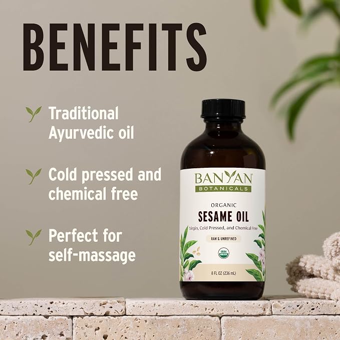 Banyan Botanicals Sesame Oil – Organic & Unrefined Ayurvedic Oil - Image 2