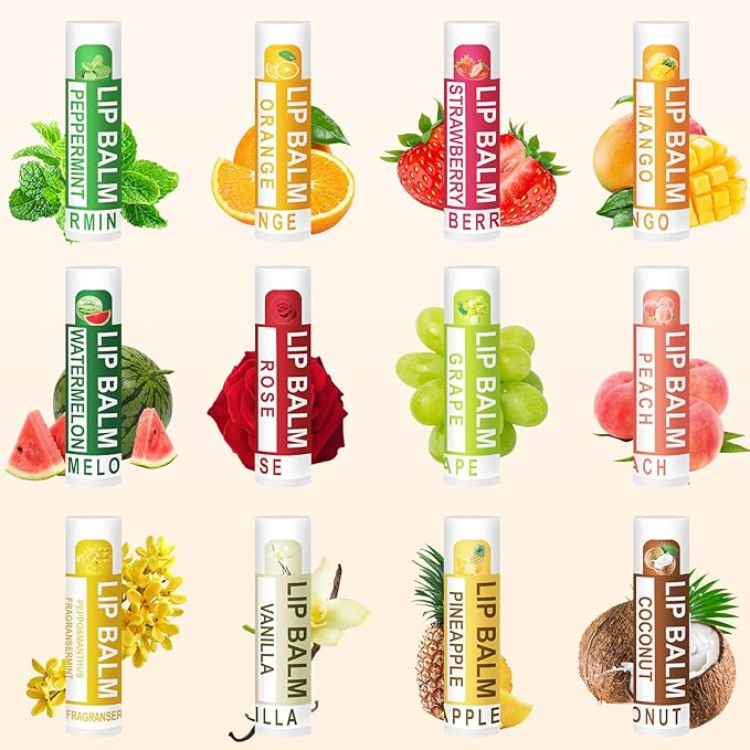 DMSKY 60 Pack Lip Balm, Natural Lip Balm Bulk, Moisturizing Lip Balms - Image 2