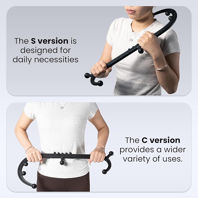 LiBa Trigger Point Massage Tool, Detachable Back Neck Shoulder Massager - Image 5