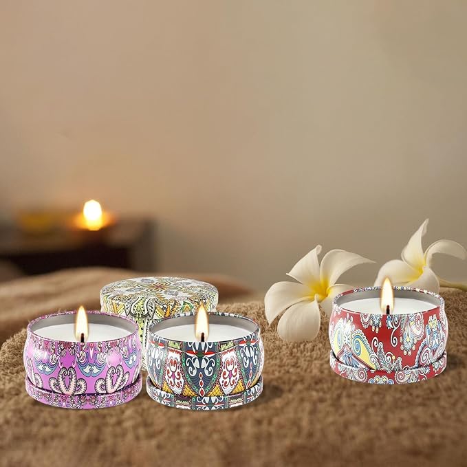WPONSZU Scented Candles Gift Set, 2.5 oz Soy Wax Aromatherapy Candle - Image 4