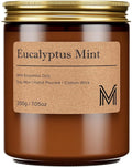 M&SENSE EucalyptusMint Scented Christmas Candle Gift, Aromatherapy Candle Set by MSENSE