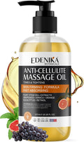 EDENIKA BOTANICALS Firming Anti Cellulite Massage Oil, Grapeseed Oil, Plant by EdenikaBotanicals
