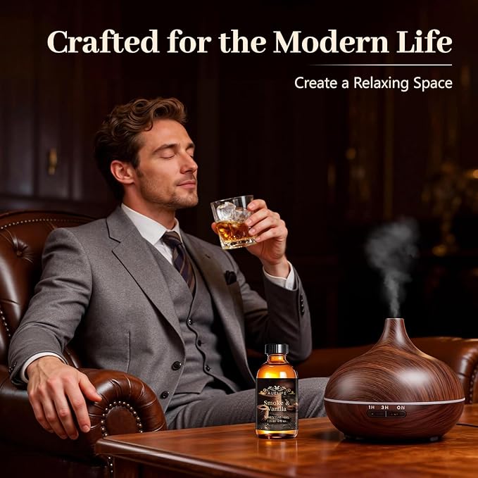 Auelife 4oz Smoke & Vanilla Men Essential Oils - Image 3
