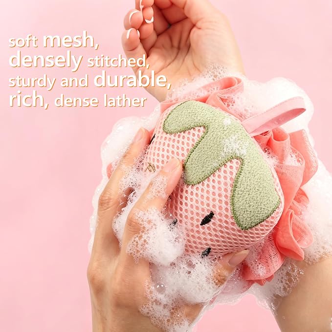 Kids Loofah, Cute Cartoon Animal Kids Bath Sponge - Image 2