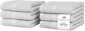 100% Cotton Wash Cloth for face & Body Set of 6, Sustainable, Highly Absorbent by VillaCelestia