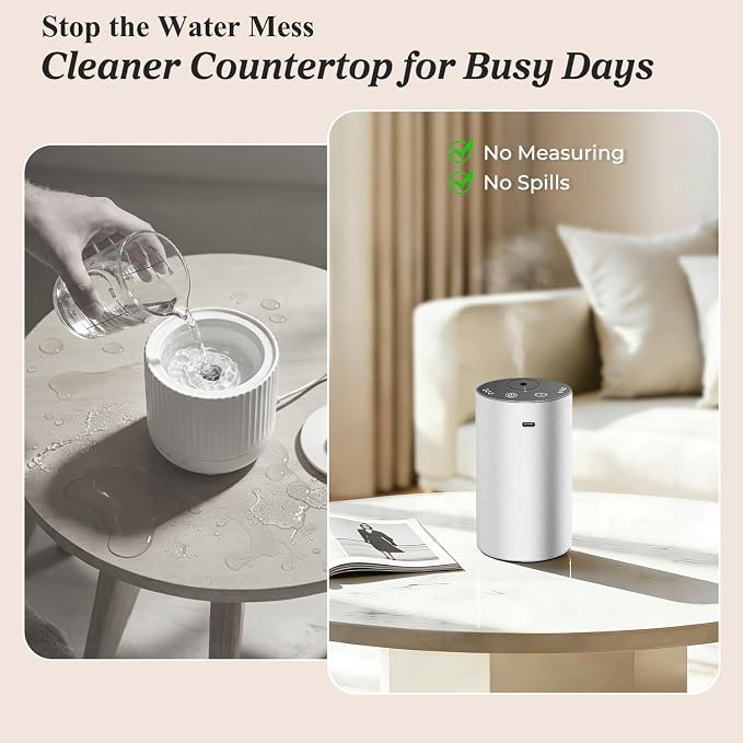 URPOWER Waterless Essential Oil Diffuser: No Water Needed Battery Operated - Image 4