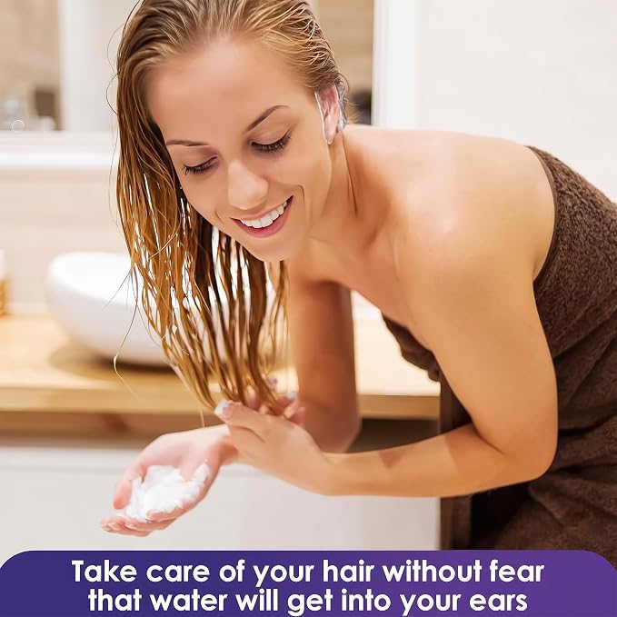 100 Pcs Ear Cover for Shower – Disposable Ear Covers for Hair Dryer – Easy to - Image 9
