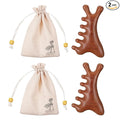 2 Pcs Wooden Scalp Massager Comb Sandalwood Scalp Massager Handmade by Unknown