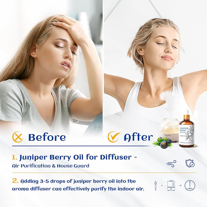 HIQILI 100ML Juniper Berry Essential Oil, 100% Pure Natural Undiluted Premium - Image 2