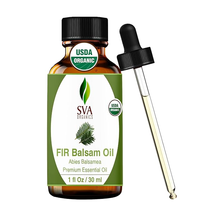SVA Fir Balsam Essential Oil Organic – 1 Fl Oz – 100% Natural Organic Fir Oil by SVAORGANICS