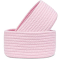 【2 Pack】ABenkle Small Woven Baskets, Tiny Oval Shallow Storage Baskets by ABenkle