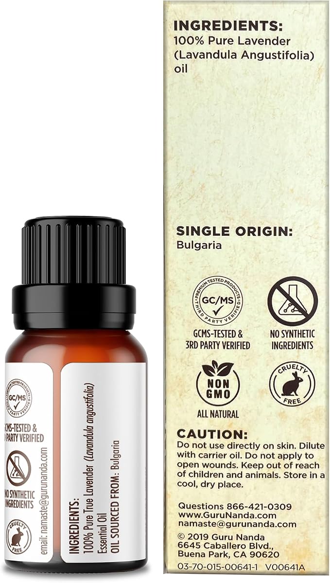 GuruNanda Lavender Essential Oil, 100% Pure, Natural & Undiluted Aromatherapy - Image 6