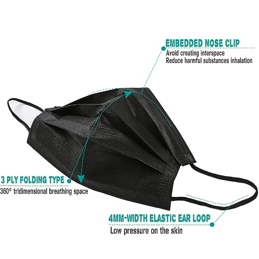 Wecolor 100 Disposable Face Masks - Image 4