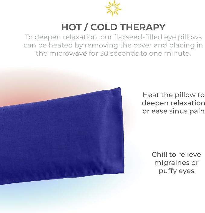 Sunshine Yoga 4-Pack Unscented Sateen Eye Pillows, Low-Luster, 9’’ x 4’’ - Image 5