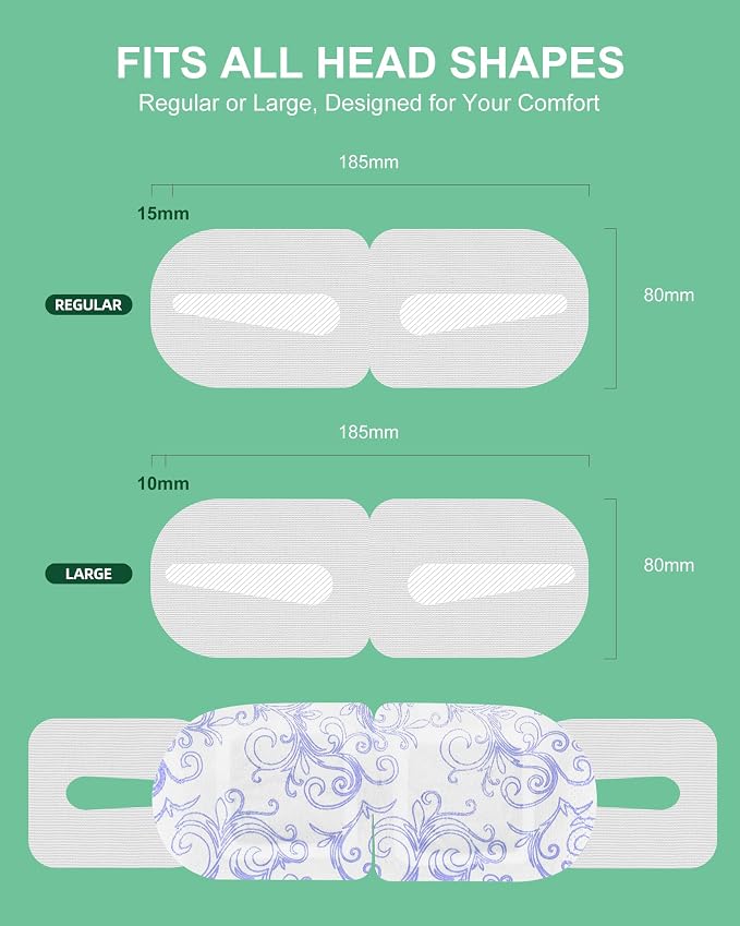 Large Self Heating Eye Mask for Dry Eyes Unscented 24 Pack, 45+ Min Steam Eye - Image 4