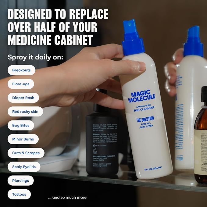 Magic Molecule Skin Cleanser for All Types, Hypochlorous Acid Spray Helps Heal - Image 4