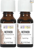Aura Cacia Pure Vetiver Essential Oil | 0.5 fl. oz. | Vetiveria zizanioides by AuraCacia