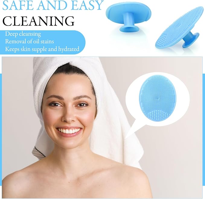 Nuogo 40 Pack Facial Cleansing Brush Face Scrubber Face Exfoliator Exfoliating - Image 7