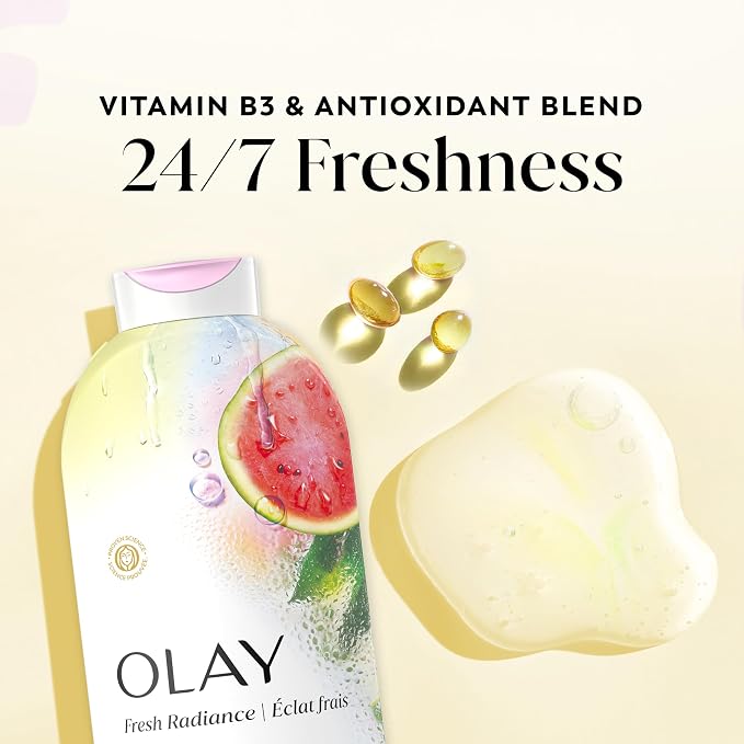 Olay Body Wash for Women, Fresh Radiance, 24/7 Skin-Loving Freshness, Visibly - Image 3