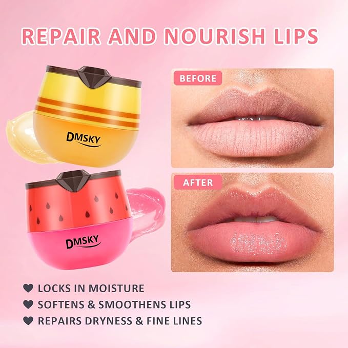 DMSKY 12 PCS Bee Lip Balm Lip Mask Honey Pot, Propolis Sleeping Lip Mask - Image 4