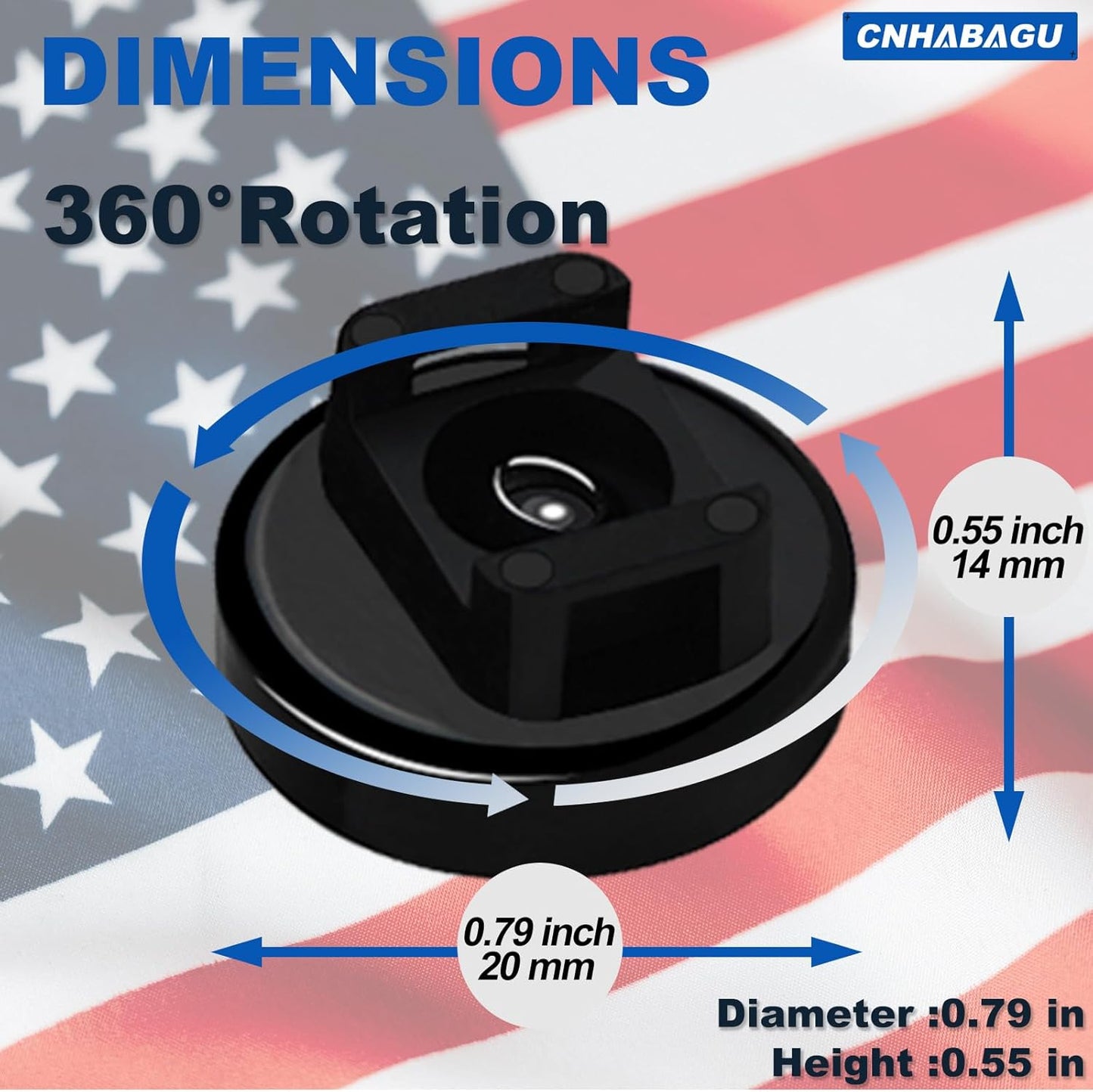 Magnet Zip Tie Mount Magnetic Zip Ties Mount 25LBS Strong Multipurpose Wire Cable Holder Mount Wire Clips Management for Home Office Marine Electrical Wiring (Black, 24 Piece)