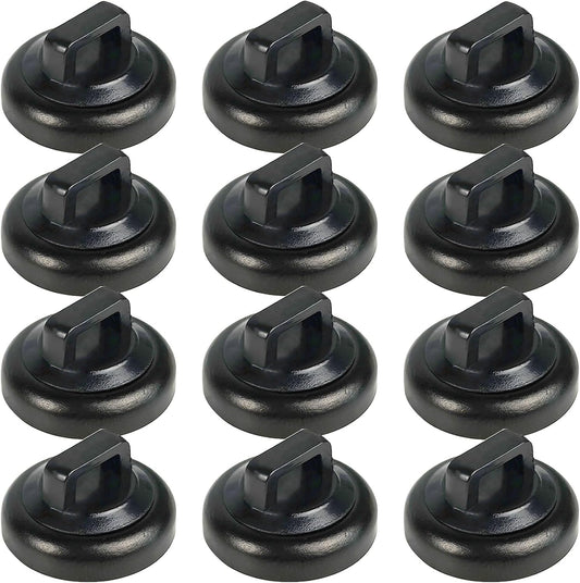 Magnet Zip Tie Mount Magnetic Zip Ties Mount Clips Base Holder Strong Multipurpose Wire Cable Holder Mount Wire Clips Management for Home Office Marine Electrical Wiring (12 Pcs, D19 Small)