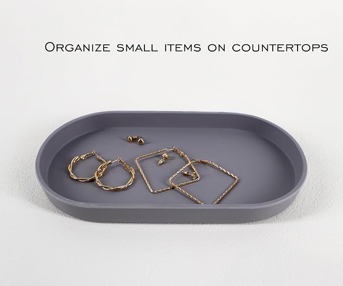 Gray Small Tray, 3 Pack Oval Tray - Image 7
