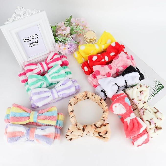 Casoty 12 Pack Spa Headband for Washing Face Shincare Headbands Face Wash - Image 7