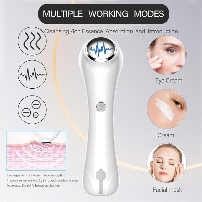 Facial Cleansing Brush, 2 in 1 Ｗaterproof IPx7 Facial Spin Scrubber Set - Image 5