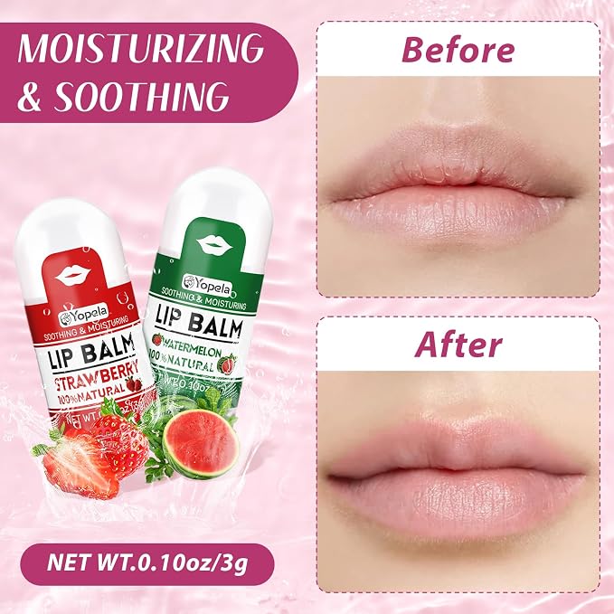 Yopela 88 Pack Mini Lip Balm Bulk, Natural Lip Balms - Image 4