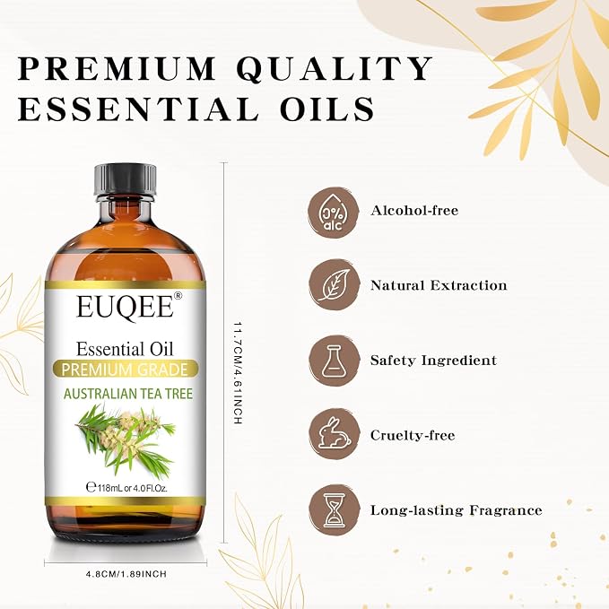 EUQEE Australian Tea Tree Essential Oil Premium Grade Australian Tea Tree Oil - Image 5