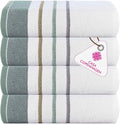 CASA COPENHAGEN White Bay 4Pcs 100% Egyptian Cotton Large Designer Towels Gift by CASACOPENHAGEN