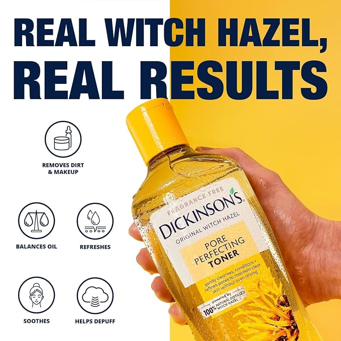 Dickinson's Original Witch Hazel Pore Perfecting Toner | 100% Natural Distilled - Image 2