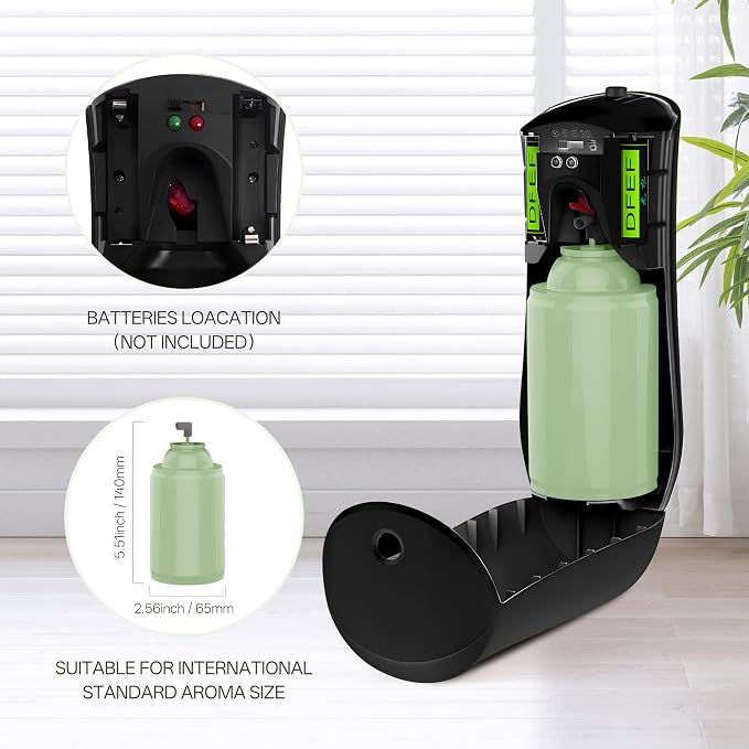 6 PACK Automatic Air Freshener Spray Dispenser Free Standing Wall Mounted - Image 2
