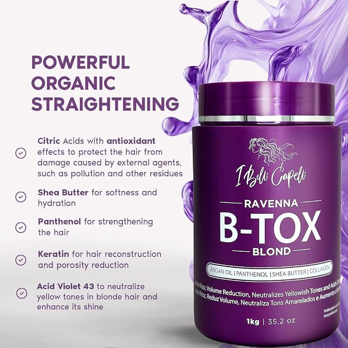 I Belli Capelli Ravenna Blond B-tox Hair Treatment Kit - 1kg/35.02 oz Hair - Image 4