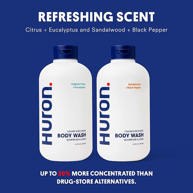 Huron Body Wash for Men and Women Hydrating Daily Cleanser - Image 5