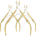 Mudder 3 Pack Gold Cuticle Trimmer Nippers Cutter Tool Stainless Steel Nail by Mudder