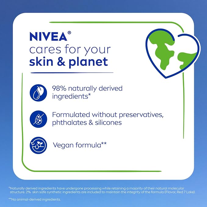 NIVEA Cherry Lip Care, Ruby Tinted Lip Balm Pack - Image 12