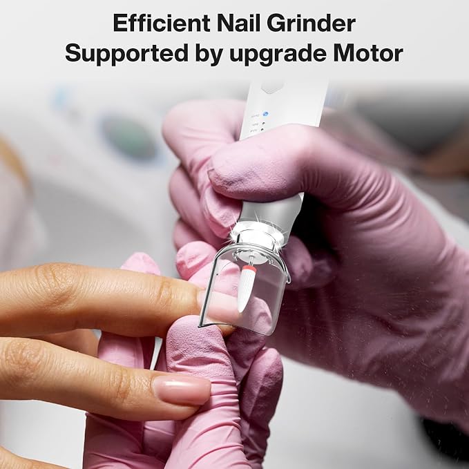 Professional Electric Nail Drill 2000mAH Portable Cordless Electric Nail File - Image 7
