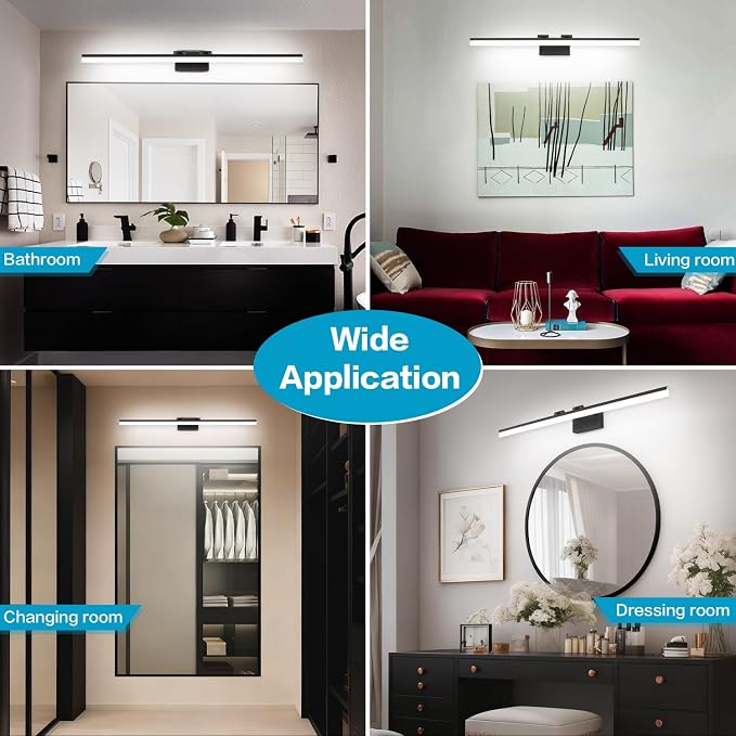 SOLFART 5 Color Temperature Dimmable 47.2 Inch Bathroom Light Fixtures Over - Image 8
