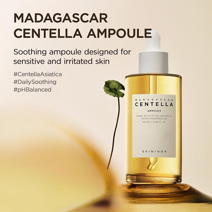 SKIN1004 Madagascar Centella Asiatica Ampoule Facial Serum 1.85 fl.oz, Soothes - Image 2
