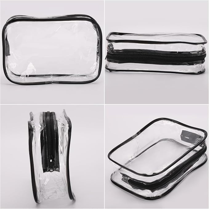 Tbestmax 10 Pcs Clear Cosmetic Bags Small Makeup Bags Portable Waterproof - Image 4
