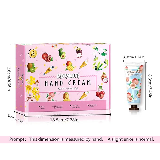 10 Pack Hand Cream Gift Set, Mothers Day Gifts, Moisturizing Hand Lotion Travel - Image 7