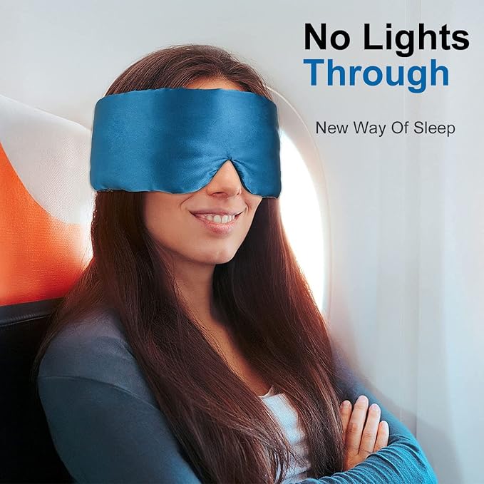 100% Mulberry Silk Eye Mask Blackout Sleeping Eye Cover - Image 6