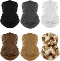 Fuinloth Neck Gaiter, 6 Pack Cooling UV Protection Bandana Face Mask Gator Scarf by fuinloth