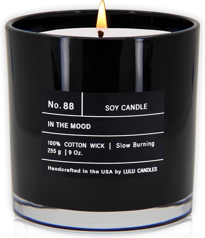Lulu Candles | in The Mood | Luxury Scented Soy Jar Candle | Hand Poured in The by LULUCANDLES