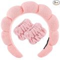 Zkptops Spa Headband for Washing Face Wristband Set Sponge Makeup Skincare by ZKPTOPS