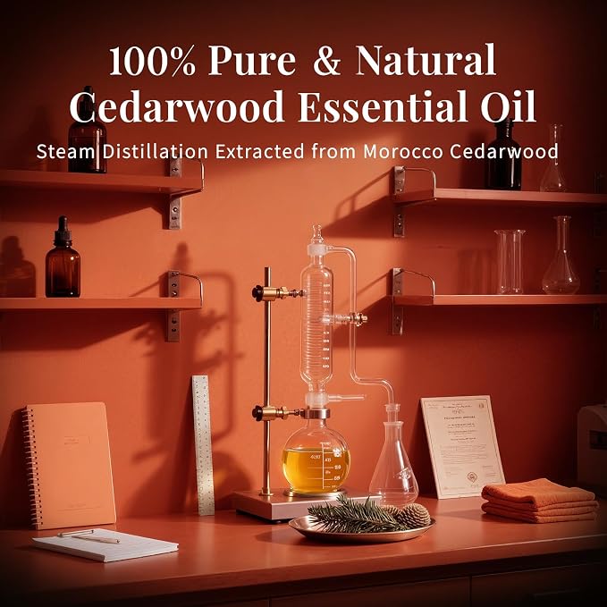 SU JUABA Cedarwood Essential Oil 4 Oz, 100% Pure Natural Aromatherapy Oil - Image 5